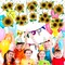 30 Pcs Sunflower Hanging Swirls Decorations Sunflower Party Supplies Summer Sun Flower Ceiling Decor
